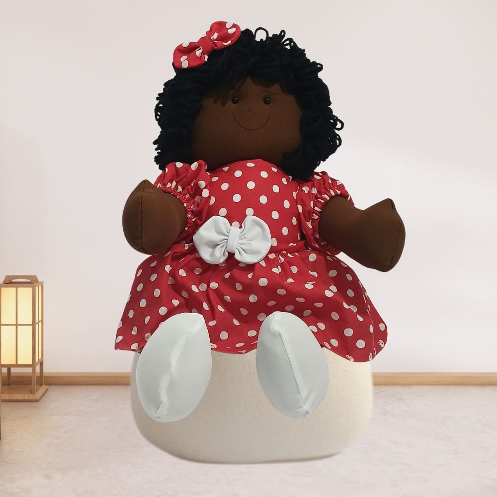 boneca de pano negra