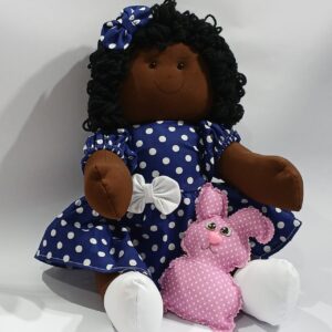 Boneca de Pano Morena Amorzinho 50cm