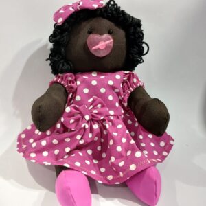 Boneca de Pano Negra Isabel 39cm